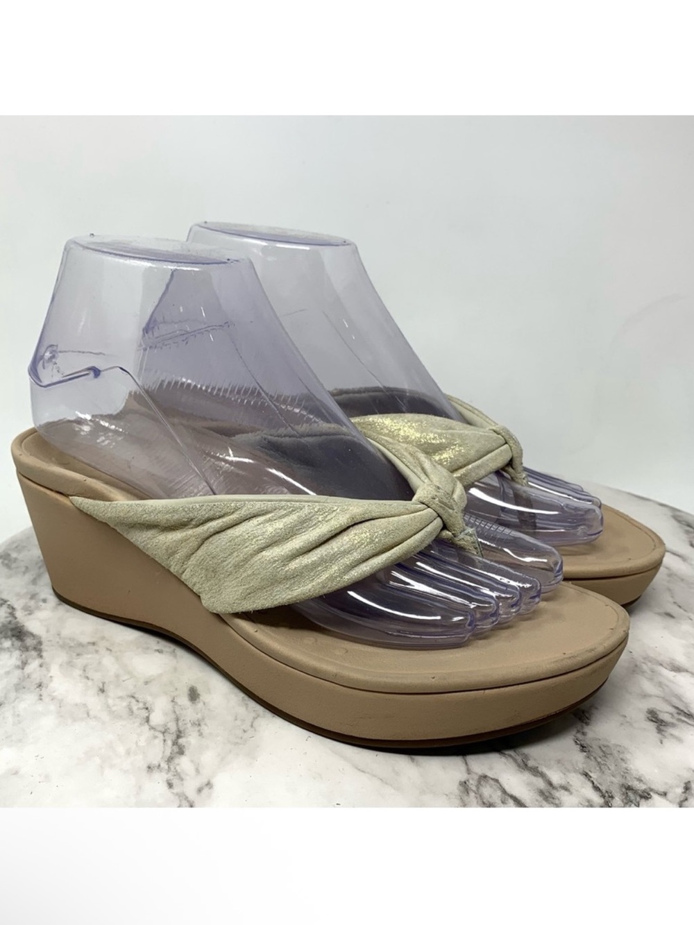 Vionic Arabella Wedge Platform Comfort Flip Flop Sandals 7 Classic Boho Summer
